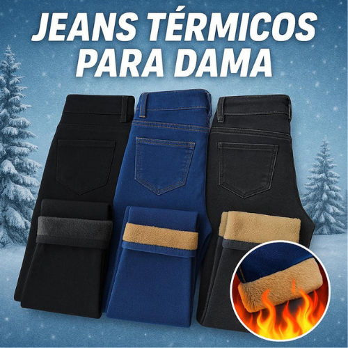 PANTALON JEANS TERMICOS PARA MUJER - PRIMIUM🔥